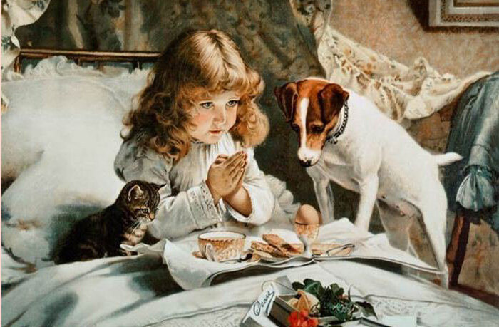  
Он сумел передать все эмоции собак. /Charles Burton Barber
Ученые постоянно твердят, что собака – это всего лишь животное и не нужно ее очеловечивать. Мол, она не способна на сложные эмоции и чувства. Однако каждый, у кого есть пес, знает, насколько преданным может быть четвероногий друг и как велико порой бывает его сочувствие, понимание и терпение. Особенно трогательно собаки относятся к детям. Замечательный английский художник-анималист XIX века Чарльз Бертон Барбер запечатлел в своих картинах все виды такой собачьей преданности.
