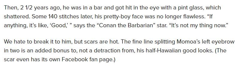 Источник - статья от 2011 года https://nypost.com/2011/08/21/10-saucy-questions-for-jason-momoa/
