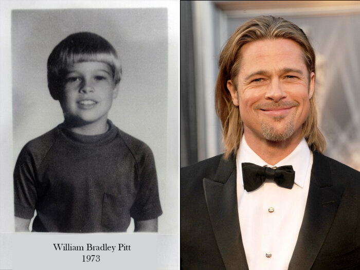   Брэд Питт родился 18 декабря 1963 года и его полное имя, записанное в медицинской карте при рождении – Уильям Брэдли Питт. До сих пор мир задаёся вопросом, почему же он решил называть себя Брэд, а не Уильям, но при этом нельзя не согласиться, что этого актёра трудно было бы представить с другим псевдонимом. Быть может, всё дело в том, что это милое, короткое и одновременно простое имя чертовски ему идёт.  
