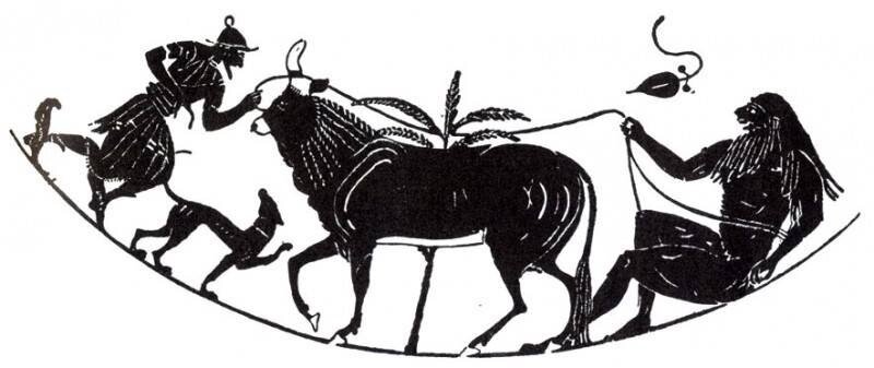 ИЗОБРАЖЕНИЕ НА ДРЕВНЕГРЕЧЕСКОЙ ВАЗЕ