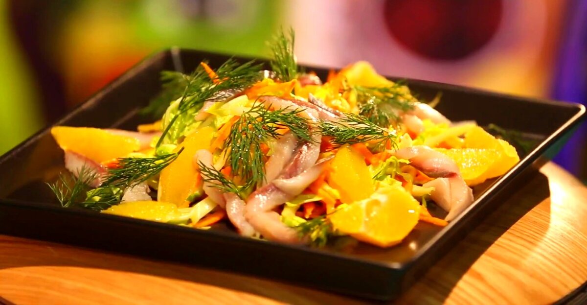 Подача салата