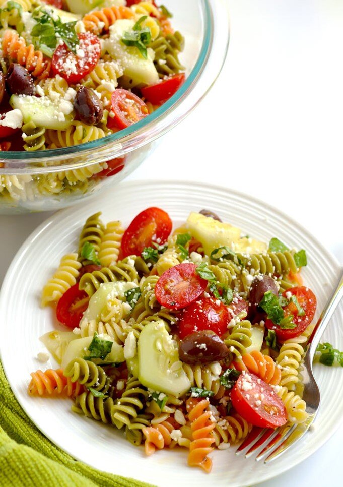 Салат Греческий с пастой