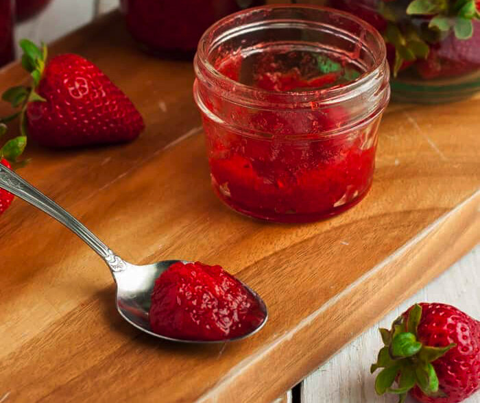 клубничное варенье без сахара