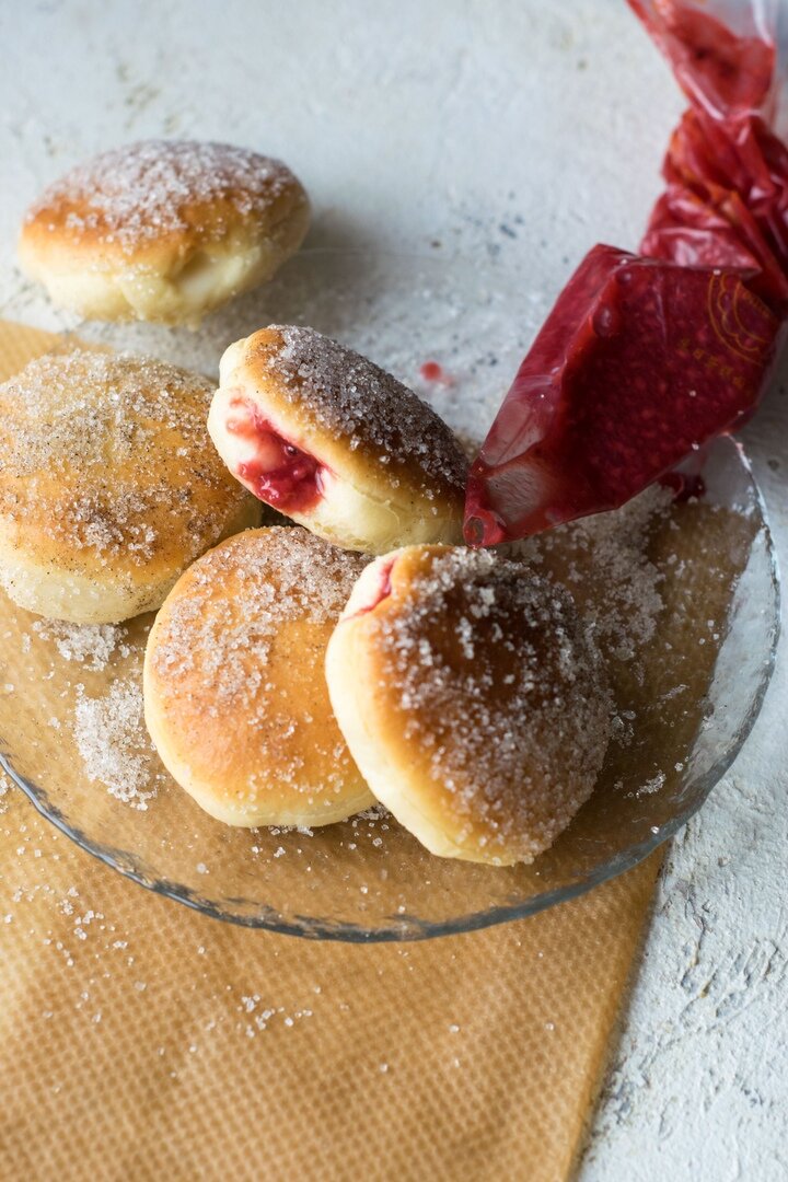 Пончики с джемом - рецепт приготовления с фото от irhidey.ru