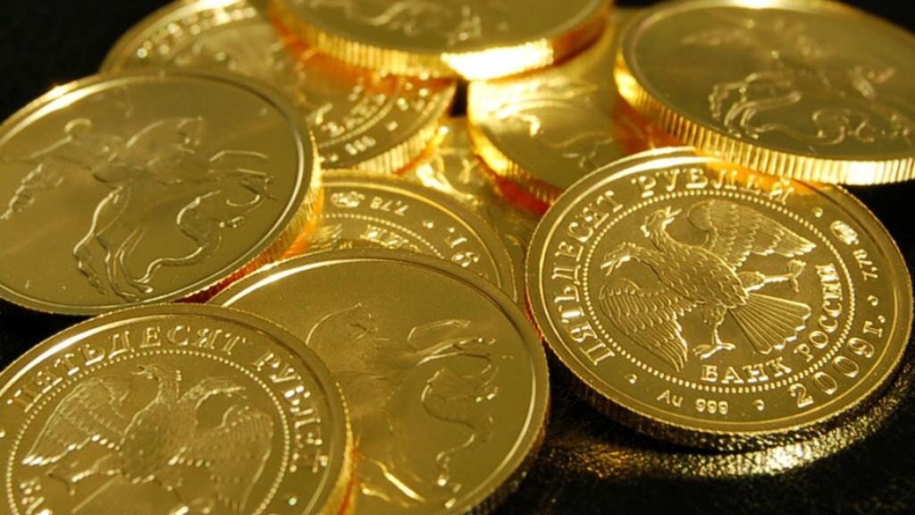 Драгоценные банковские монеты.