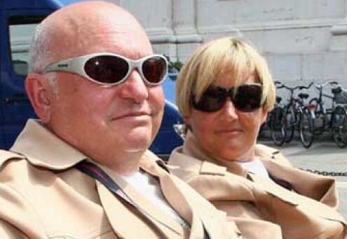 Ю.М. Лужков с супругой.