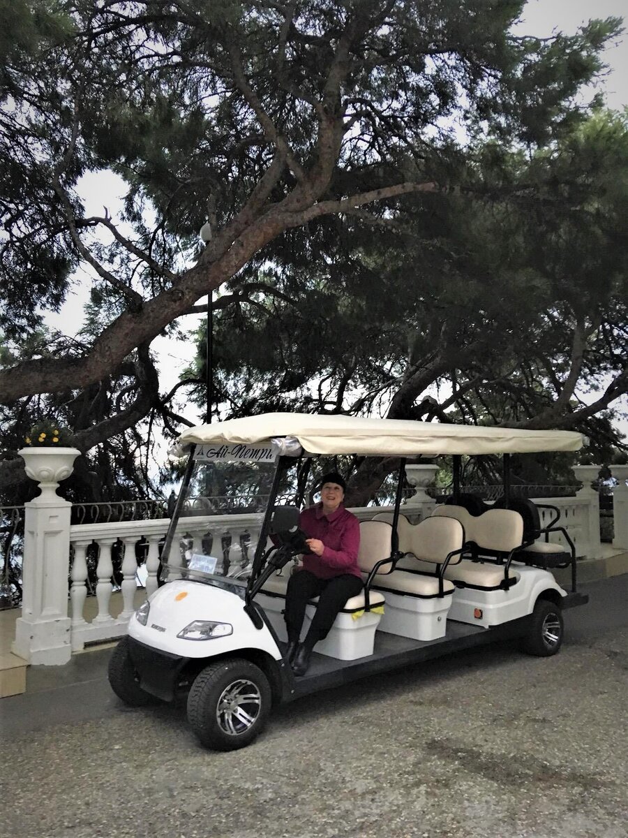 Электромобиль  в санатории  в Крыму    (фото мое)