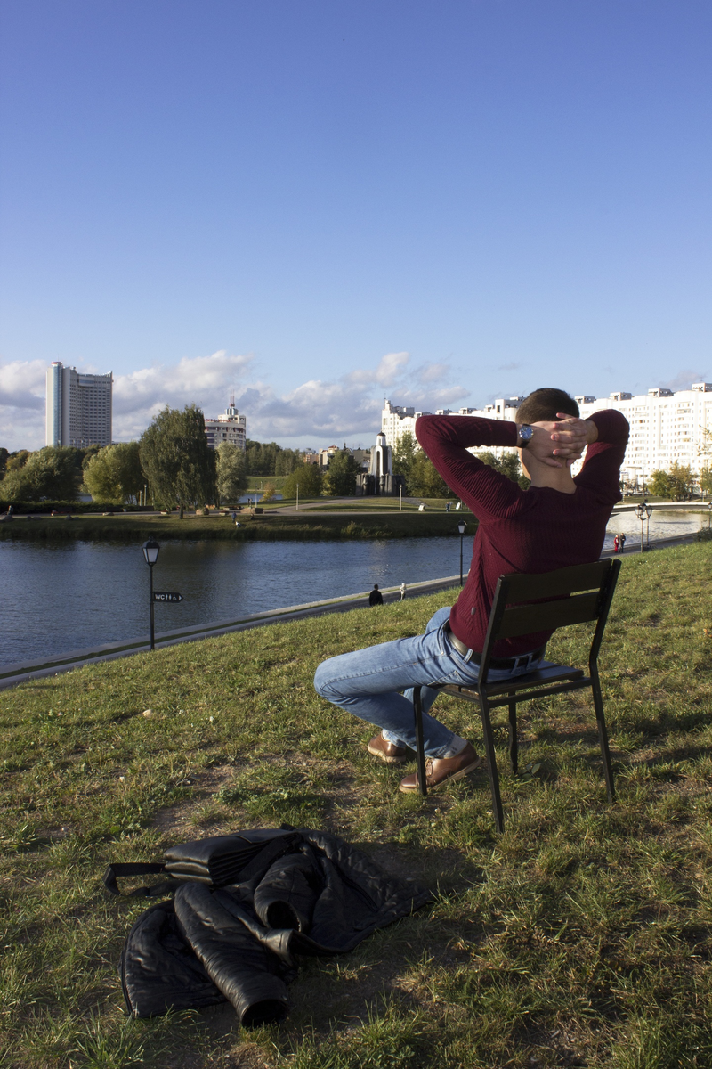 Я в Минске возле реки Свислочь