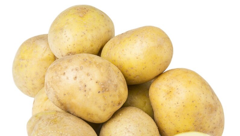 Картофель белый, мытый.