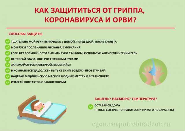 Памятка из сайта Роспотребнадзора