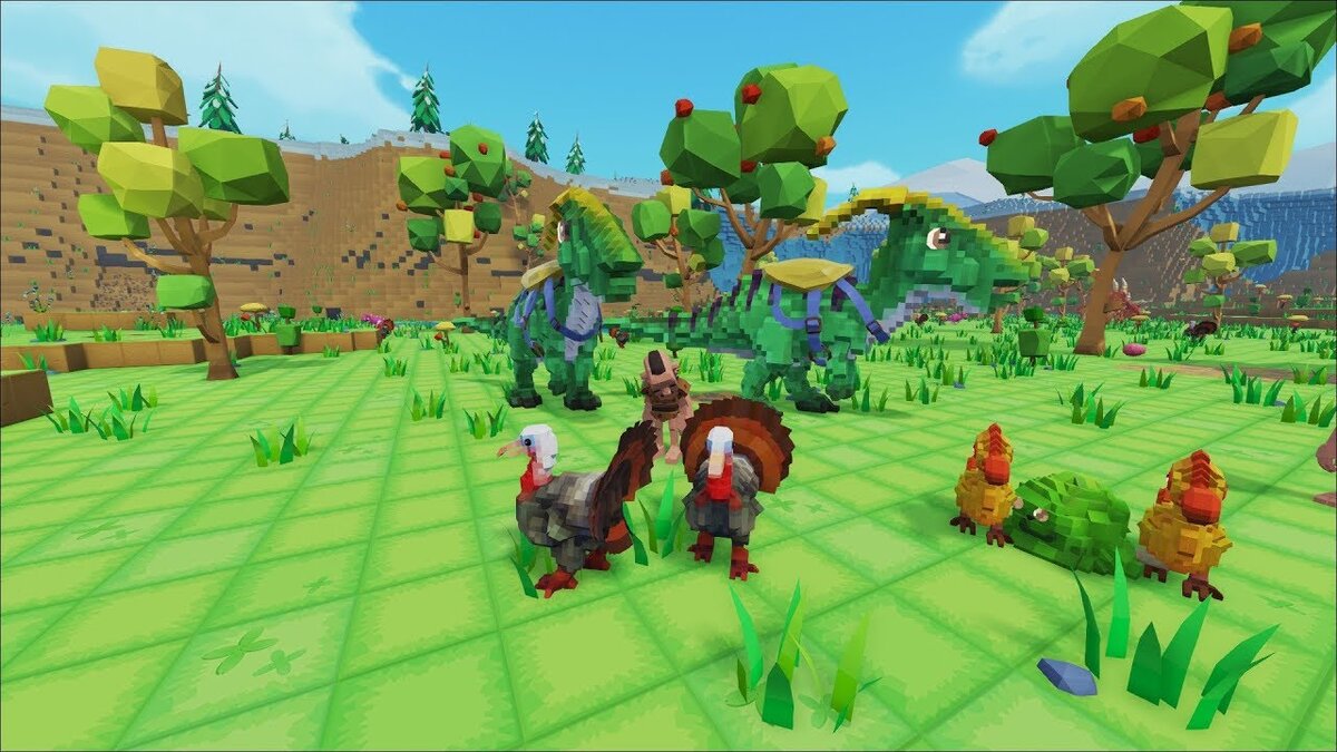 Скриншот из игры PixARK