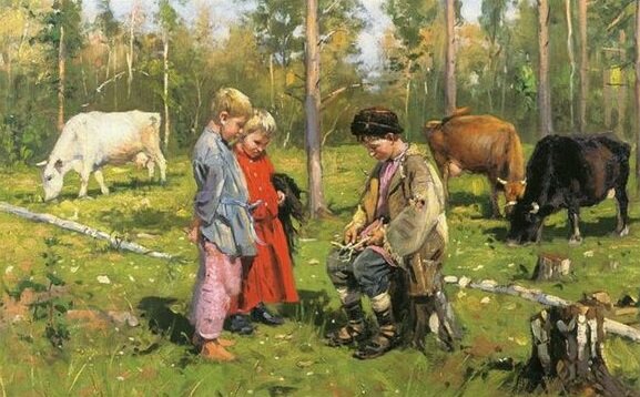Владимир Маковский "Пастушки"