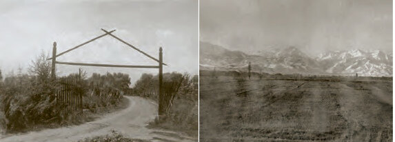 1934 год. Так выглядели первый вход в ботанический сад и место для посадок. фото из «ОЧЕРКИ ИСТОРИИ РАЗВИТИЯ БОТАНИКИ В КАЗАХСТАНЕ( 1932 – 2017 гг. )»
