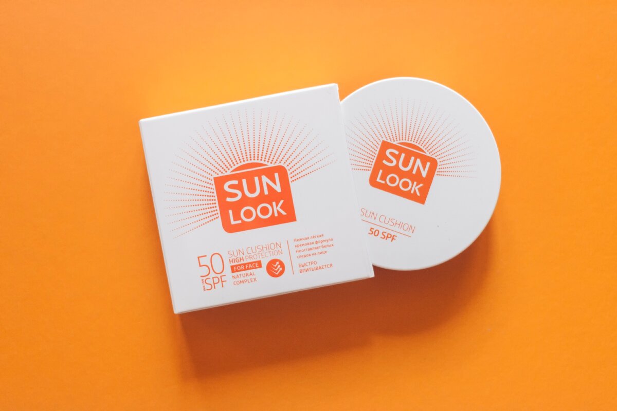 Кушон для лица `SUN LOOK` солнцезащитный SPF-50