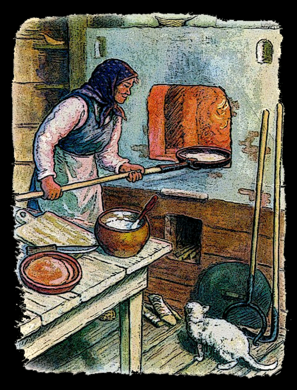 Бабушка печет хлеб. Бабушка готовит. Забавная картина как готовят мастера из ученика. Картина как готовят мастера из ученика.