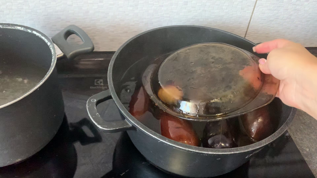 бланширую баклажаны