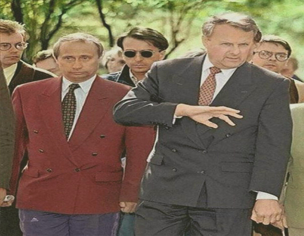 Анатолий Собчак и Владимир Путин 90