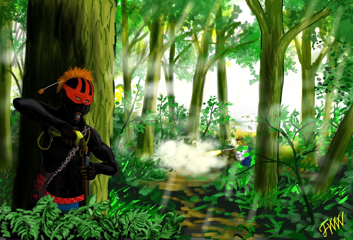 Стрельба в лесу. Автор Ф.Д.З.