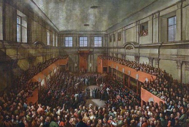 Обычный Генеральный Сейм . Картина маслом