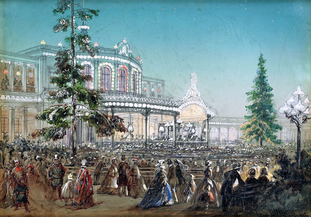 Новый год 17 века. Музыкальный вокзал Павловск 19 век. Шарлемань 1852.