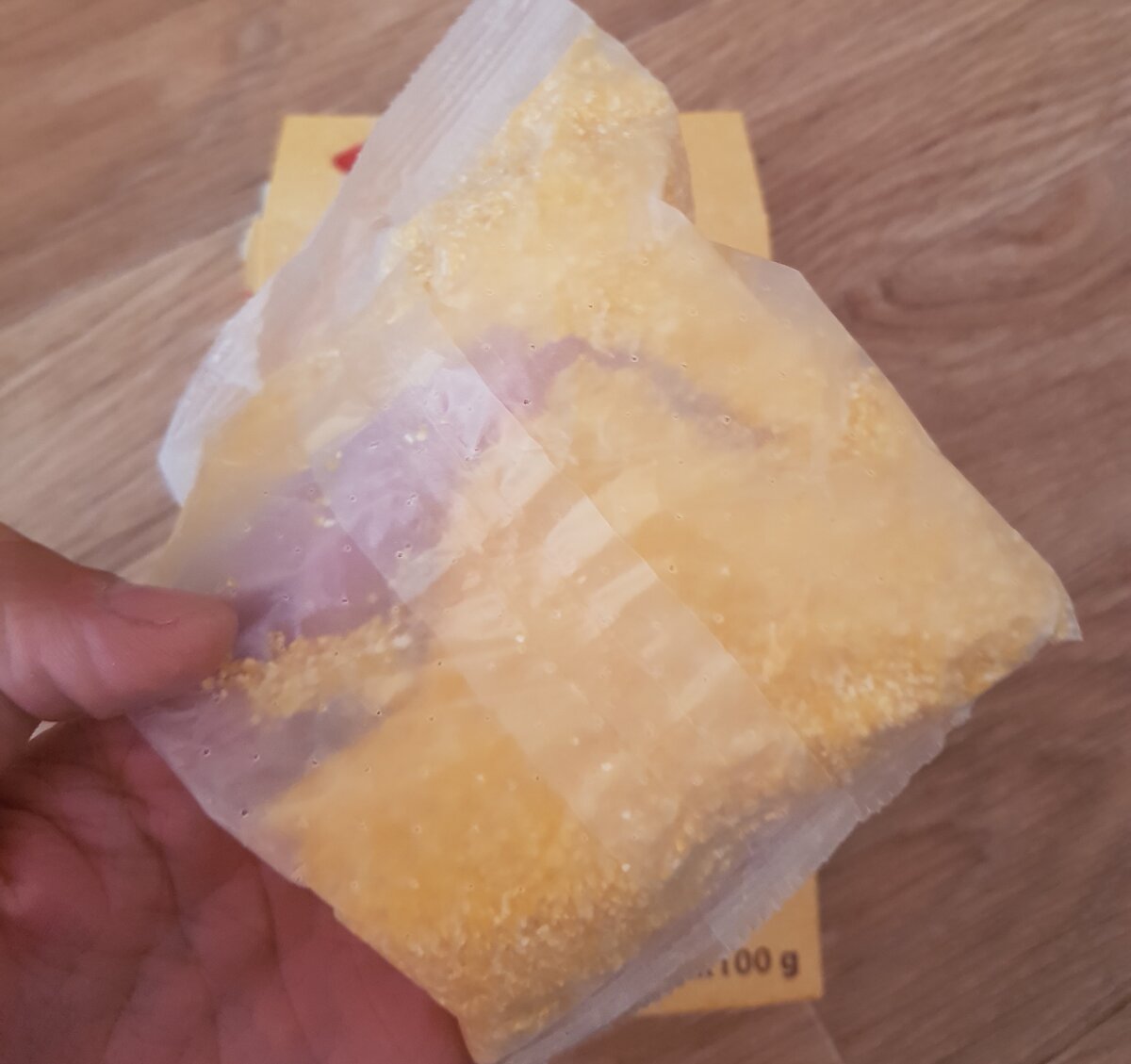 Вот такие пакетики. (Кукурузная крупа)