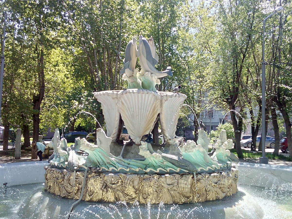 Фонтан приехал в Красноярск в середине XX века из Ленинграда