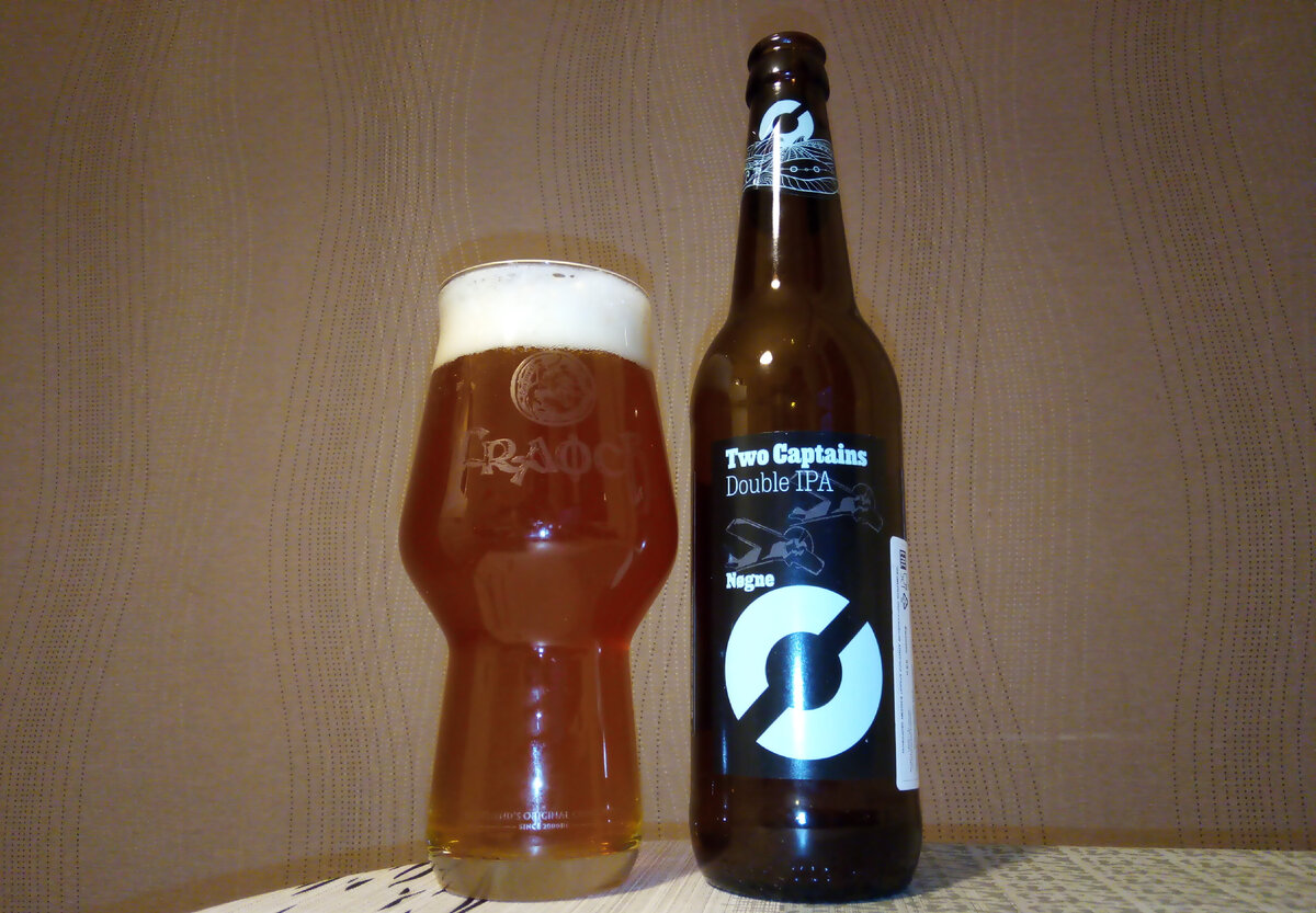 «Two Captains Double IPA» в стакане. Фото автора