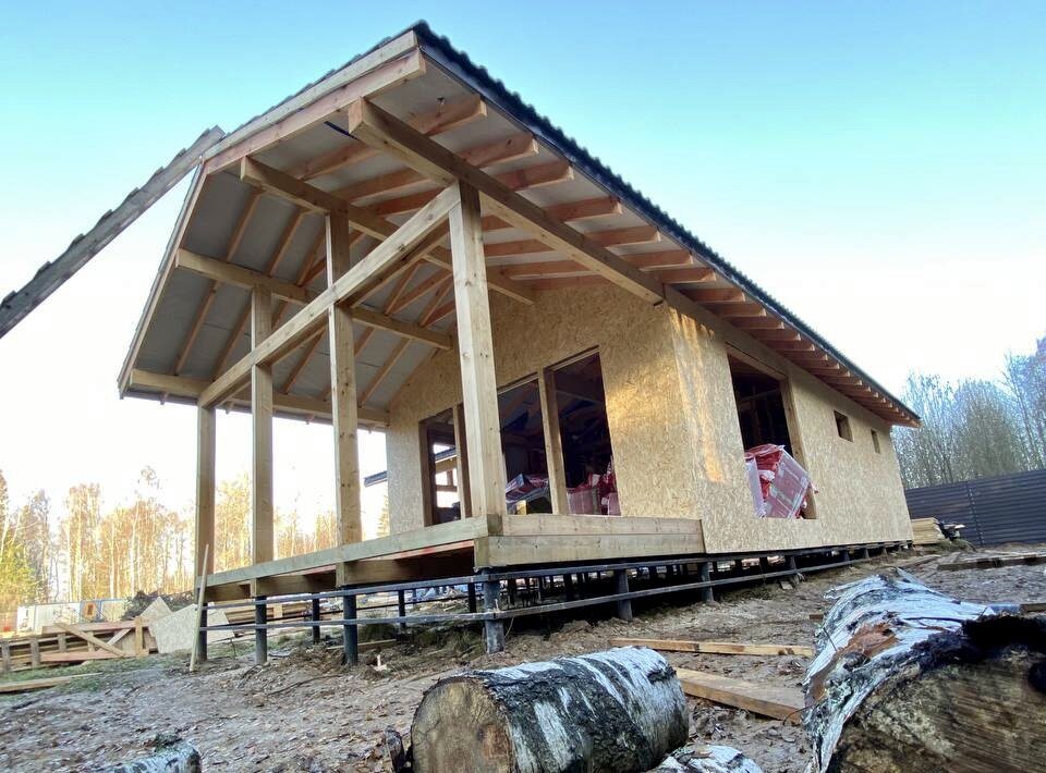 Каркасная баня. Фото из личного архива автора