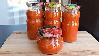 КЕТЧУП из помидоров на зиму Вкусный ДОМАШНИЙ кетчуп Без стерилизации Для хранения в квартире