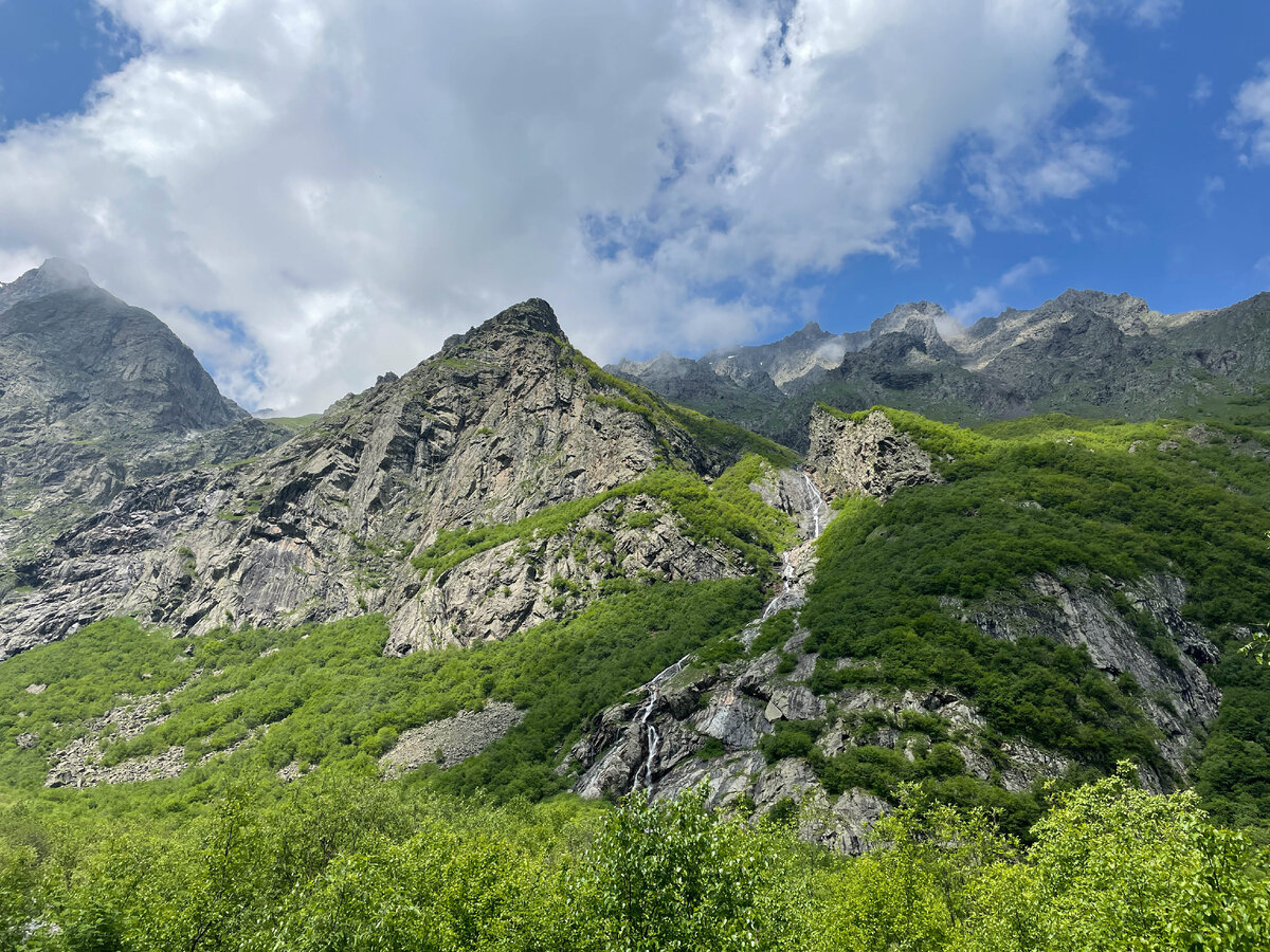 Водопады Осетии Мидаграбинские