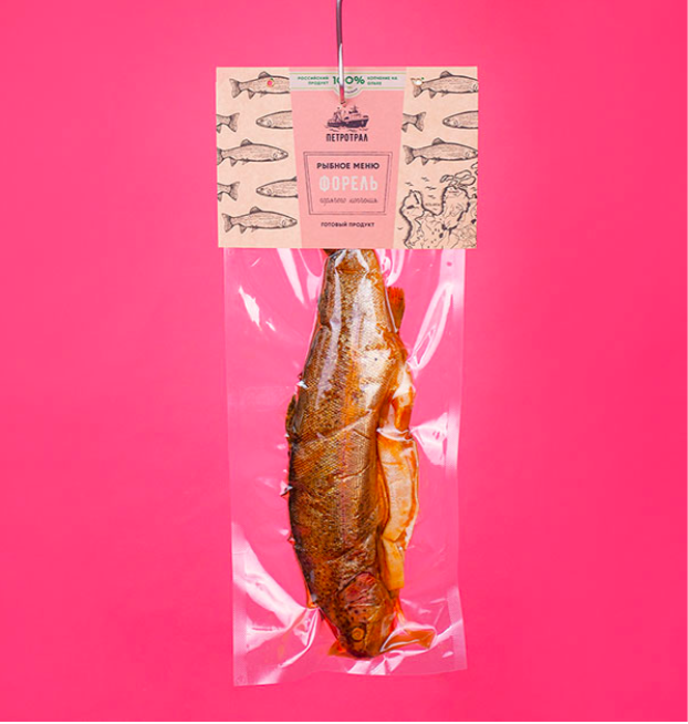 Форель горячего копчения "Петротрал"