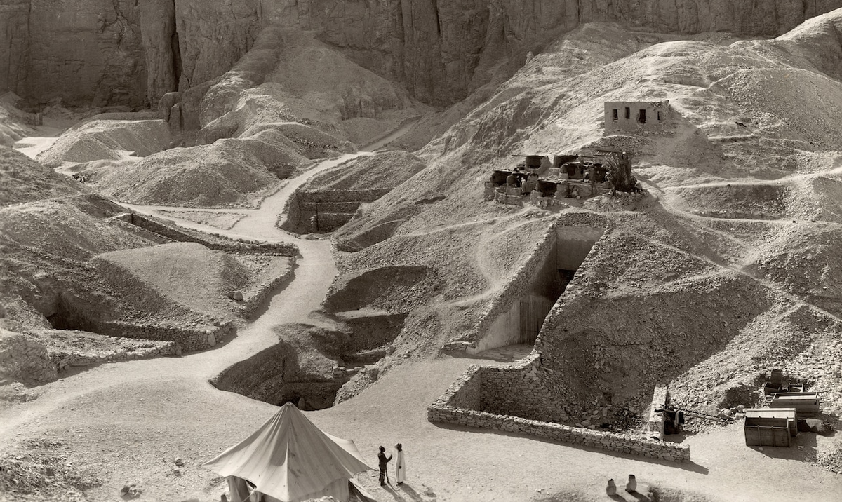 Раскопки гробницы Тутанхамона в Долине царей, 1922 г. 