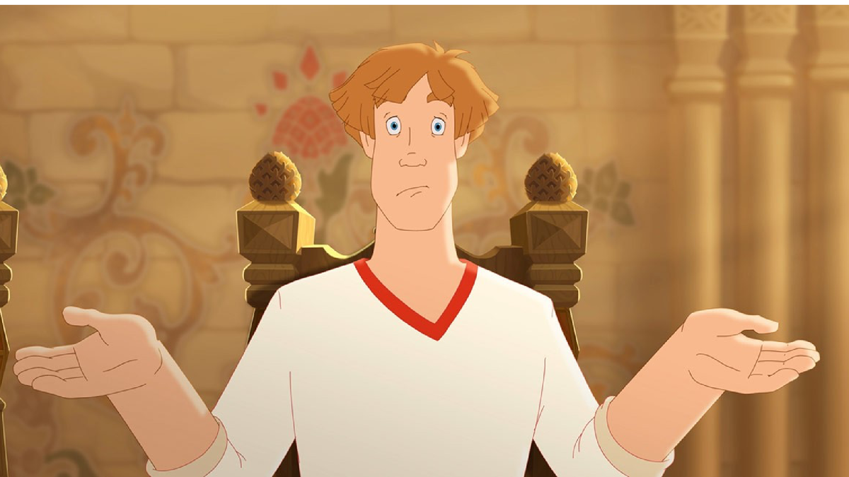 Кадр из мультфильма "Иван-царевич и серый волк"