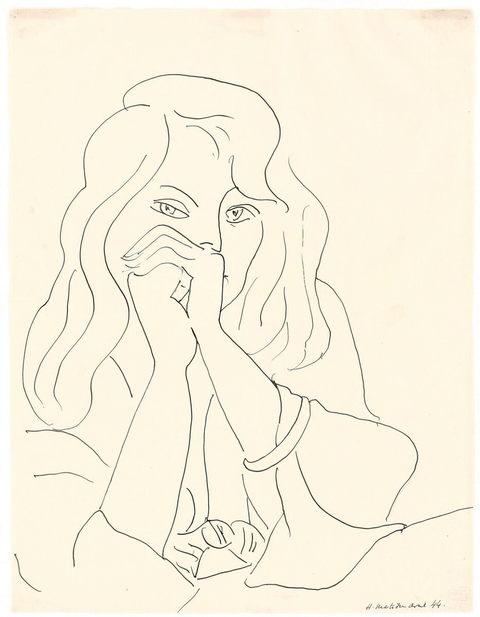 Анри Матисс. Женщина с распущенными волосами