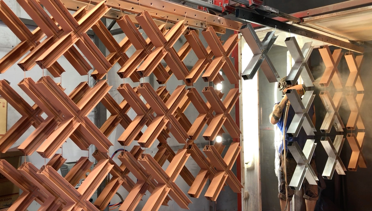 Покраска светильников SILED CROSS