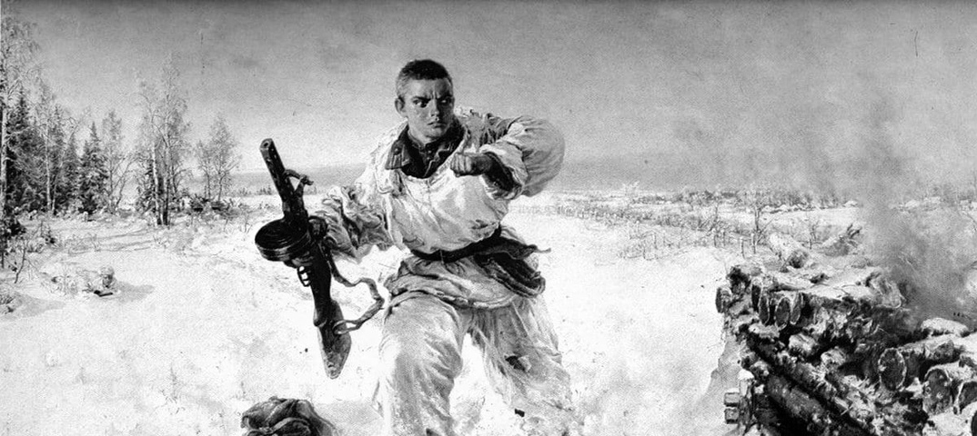 Боец закрывший своим телом амбразуру фашистского дзота