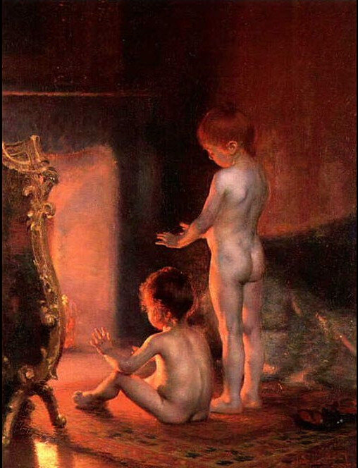 Картина Пола Пила «После купания» (1890)