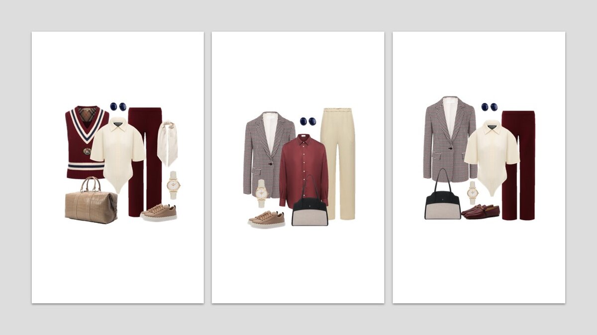 Капсула для бизнес-поездок. Комплекты