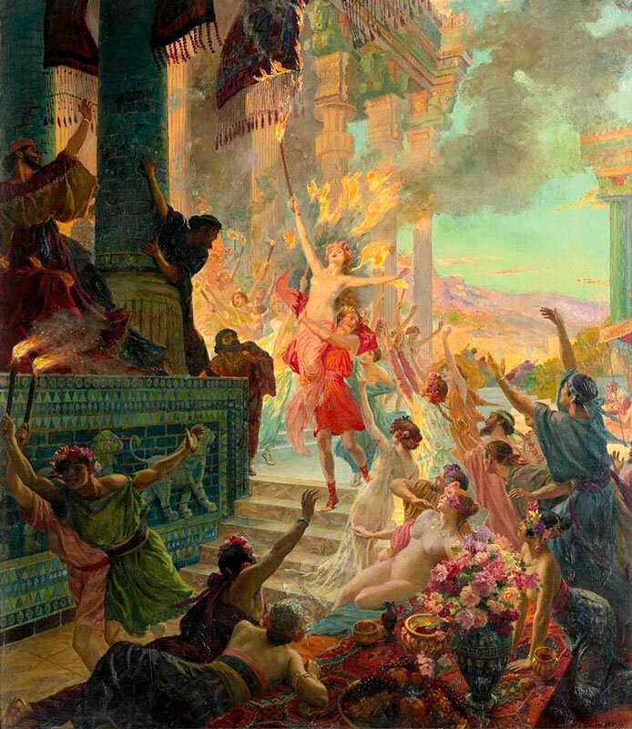 Жорж-Антуан Рошгросс.  Поджог Персеполиса, 1890
