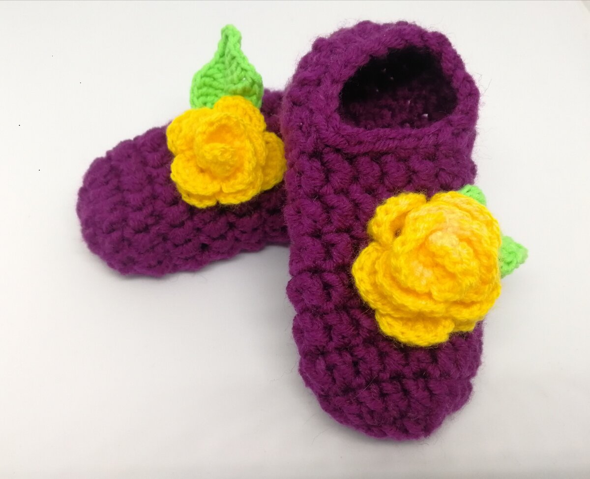 Тапочки. Размер 27, пряжа Ализе Ланаголд Плюс