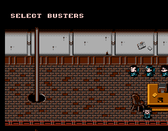Выбор охотников в «New Ghostbusters II» на NES (Денди)