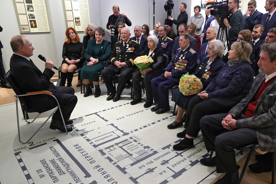 Встреча с ветеранами Великой Отечественной войны и представителями патриотических объединений, 18.01.20, Санкт-Петербург
