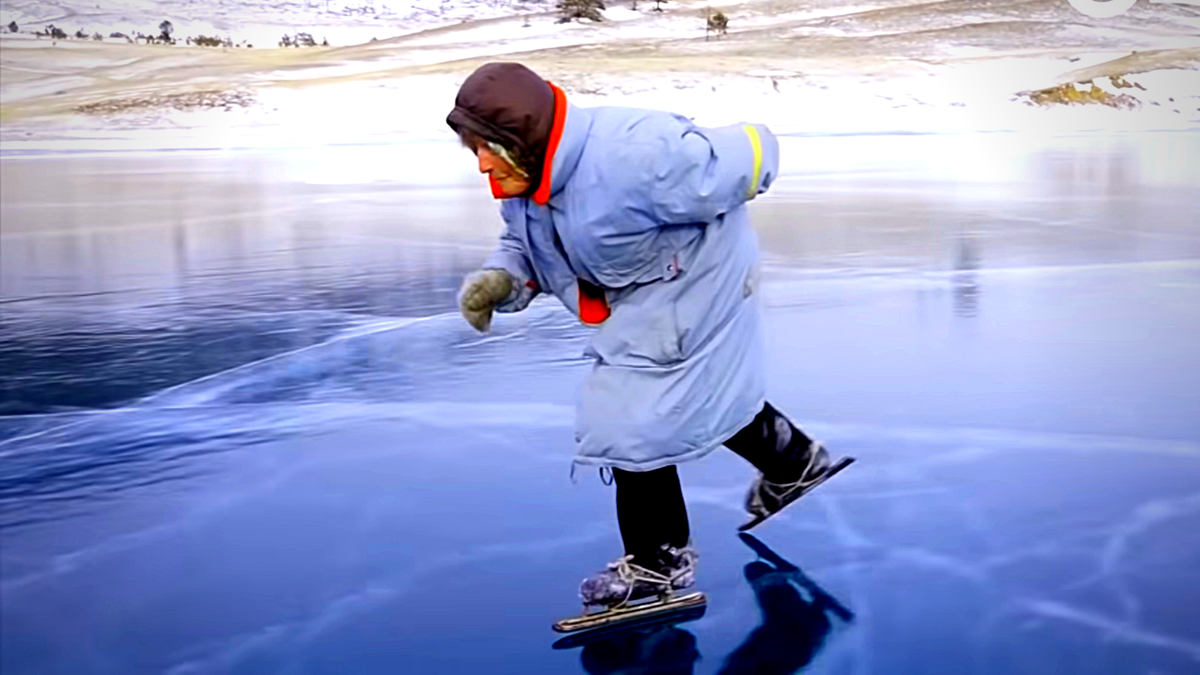 Удивительная бабушка-конькобежка✨