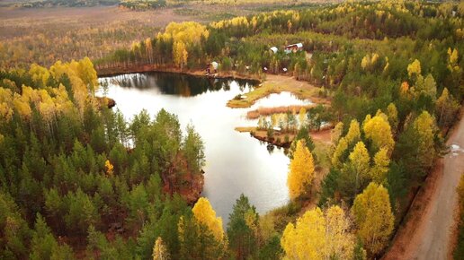 Летаем над карьерами Рудника Асбест в Терсутском болоте