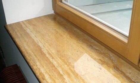  подоконник из травертина