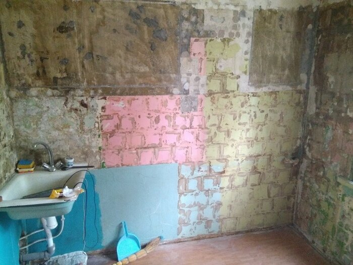 В кухне начался ремонт