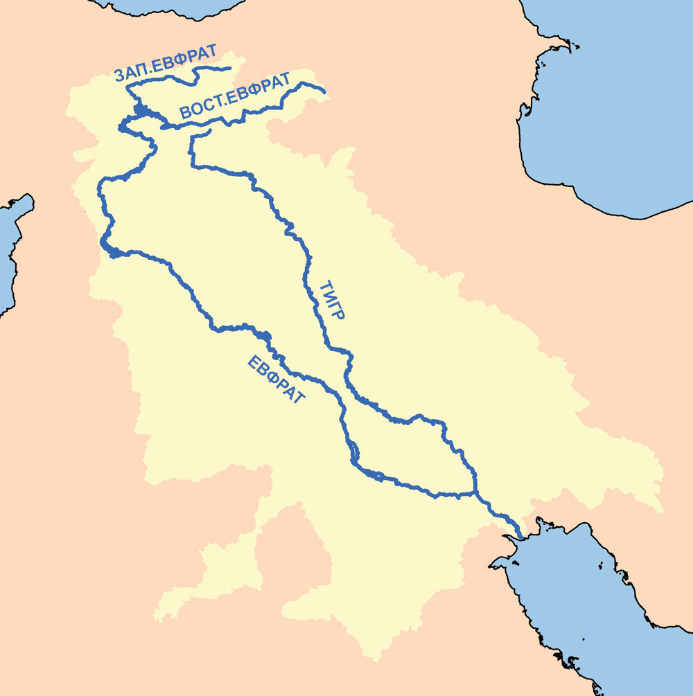 Ефрат карта река в каком государстве находится