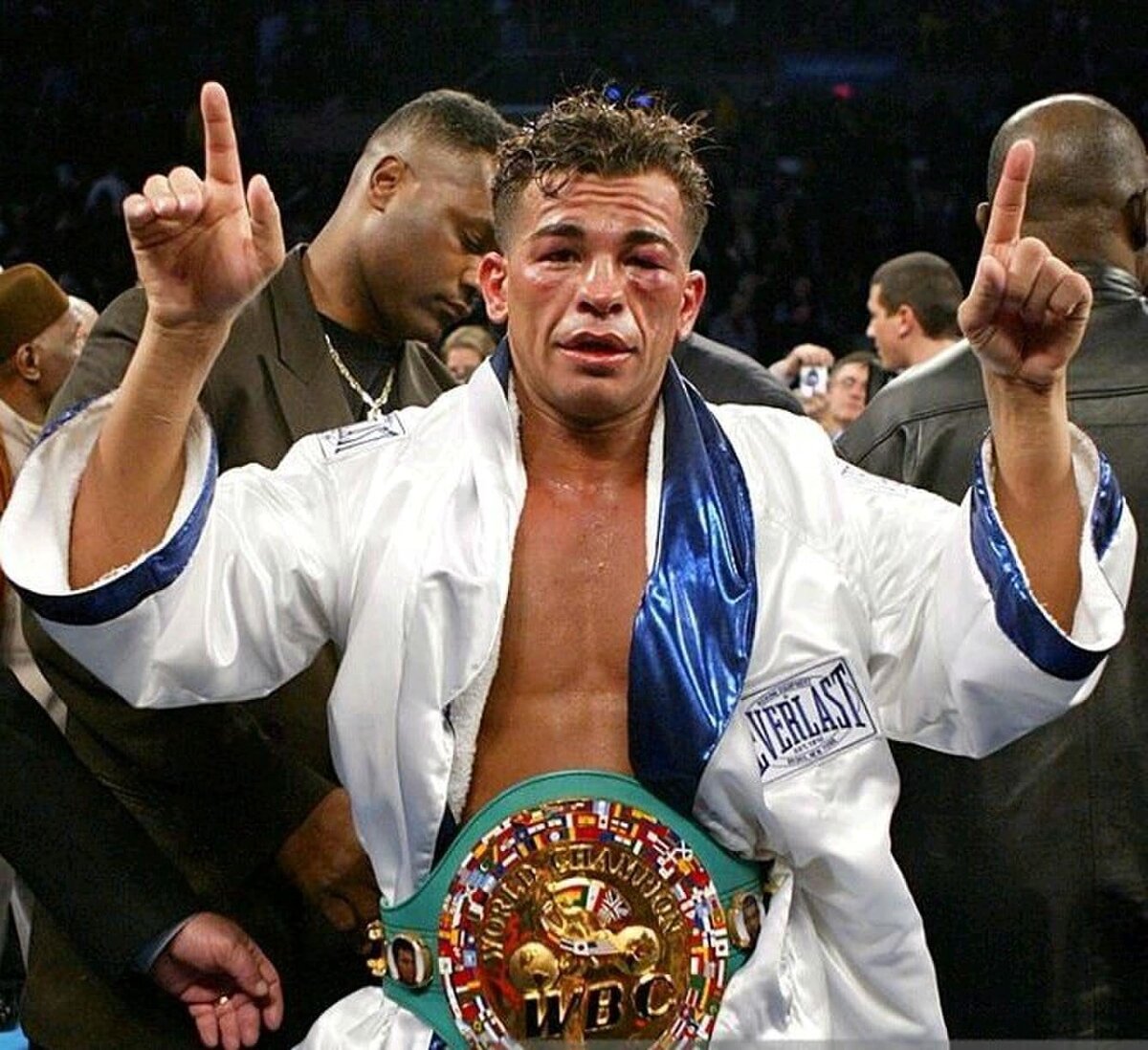 Артуро Гатти после боя за титул чемпиона 