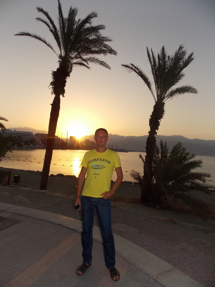 Рассвет в Эйлате. Красное море