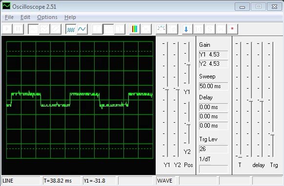 Цифровой RS232 осциллограф для ПК